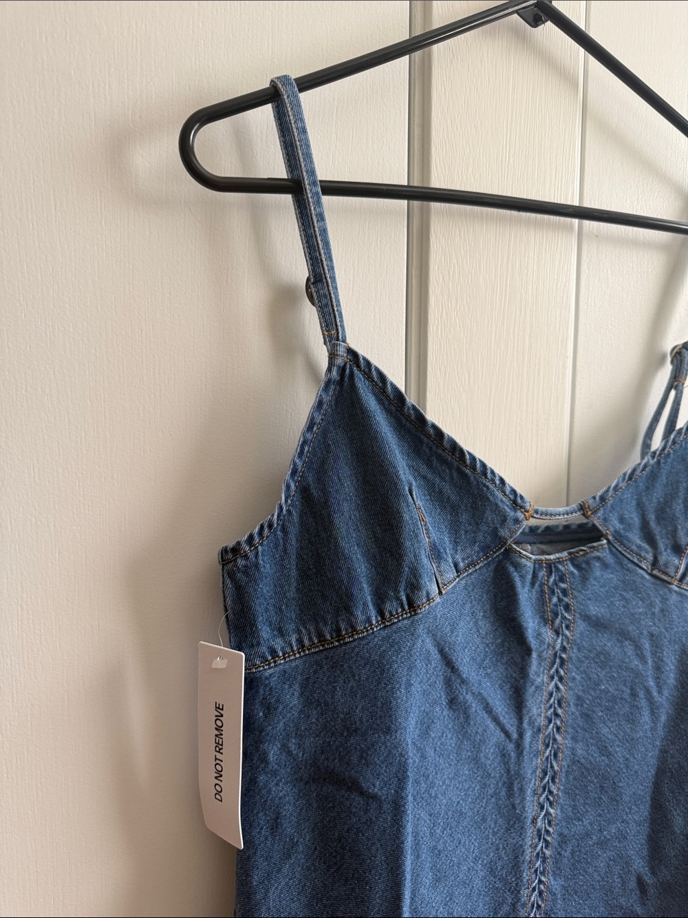 Denim mini dress - Picture 2 of 7